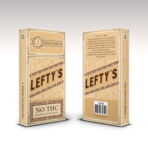 Packaging for Hemp Cigaretes company