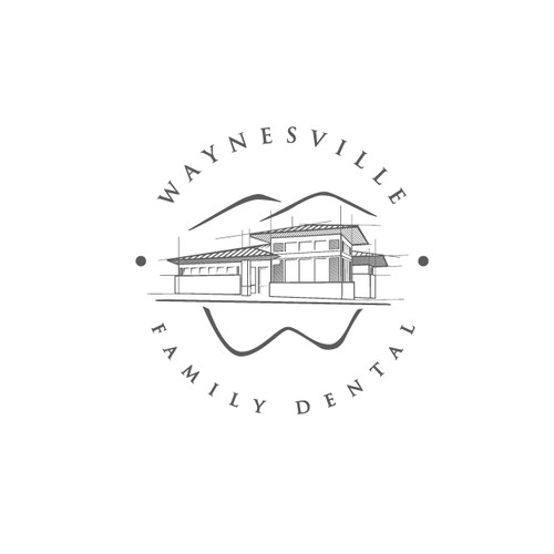 A Clean Organic Emblem style for Dental Brand