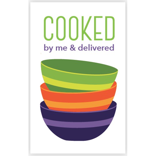 Create a winning logo and business card design for Cooked