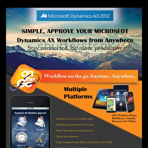 Create a flyer to an App for Microsoft Business Solutions