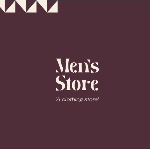 Men's store for clothing