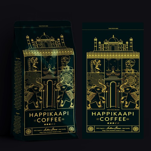 luxury Coffee Pouch design