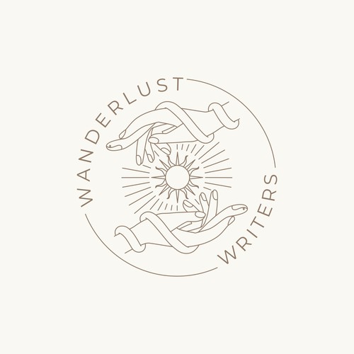 Celestial Logo Concept for Wanderlust Writer