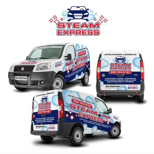 Car Wrap Design for Steam Express