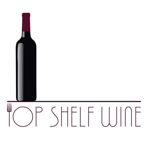 Wine logo for Top Shelf Wine