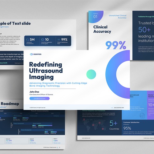 Osonos Medtech ultrasound technology Pitch Deck Presentation