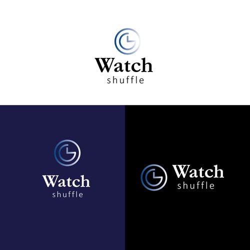 Minimalistic logo concept for watches selling