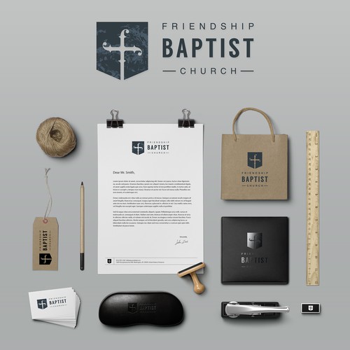 Create a sophisticated yet simple and modern design for Friendship Baptist Church