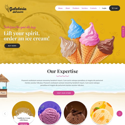 "Gelato for All" website 