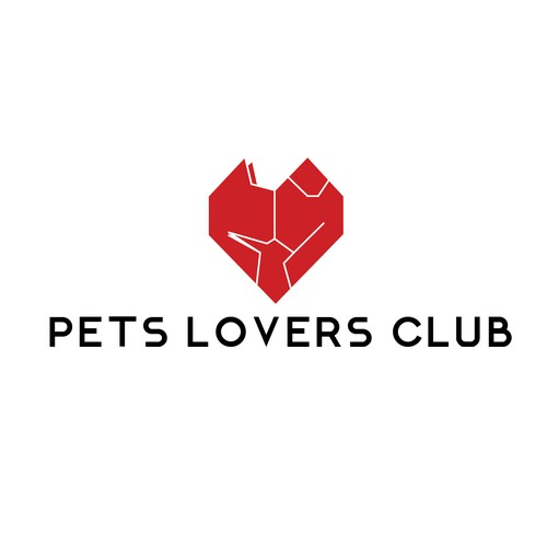 Pets Lovers Club Geometric Logo