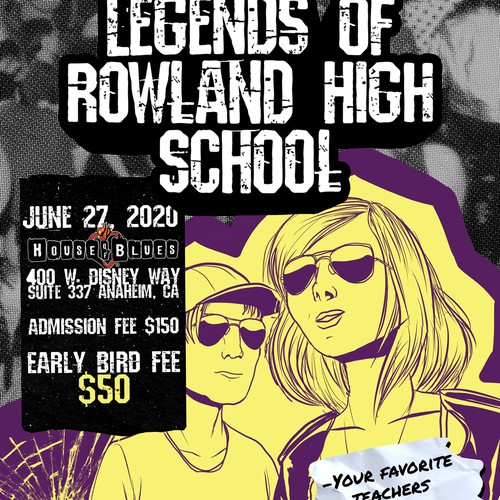 High school graduation party poster