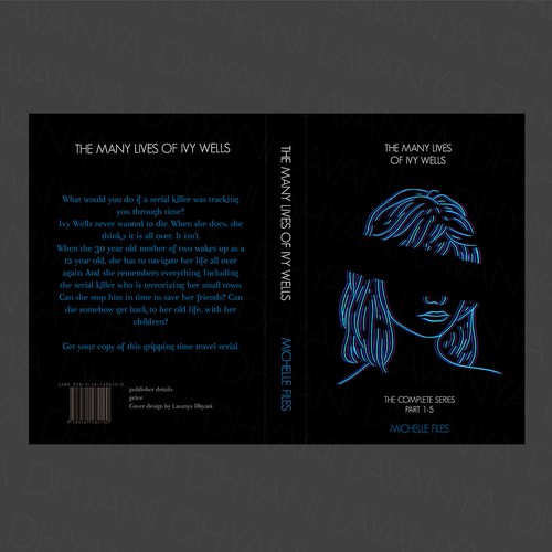 book design for "many lives of Ivy wells" 