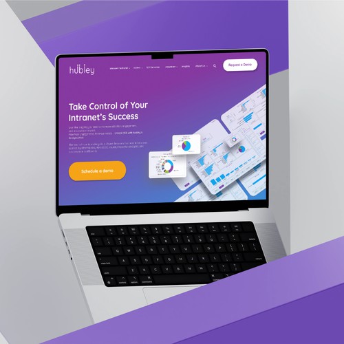 Design Mockup Hubley AnalyticsHub
