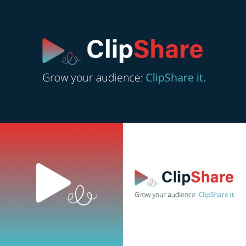 Modern, playful and bold logo for video-sharing platform (vers2)