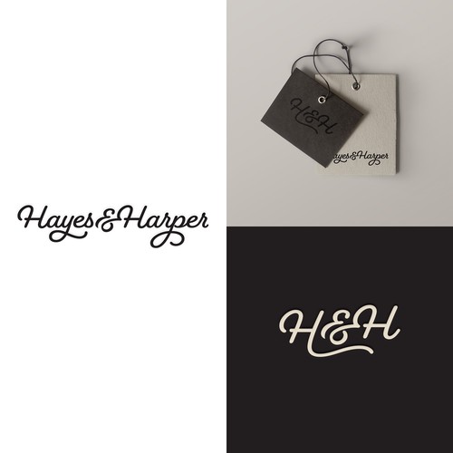 Custom script logo concept