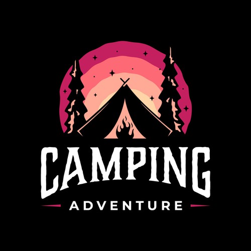 Camping Adventure Logo