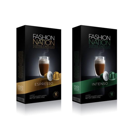 Fashon Nation Coffee Package Design