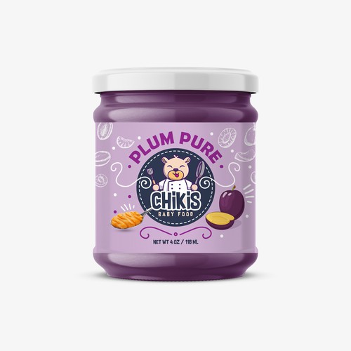 Baby Food Label 