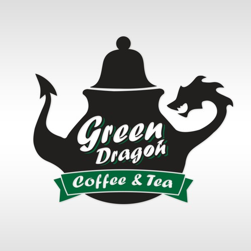 Create the next logo for Green Dragon Coffee & Tea