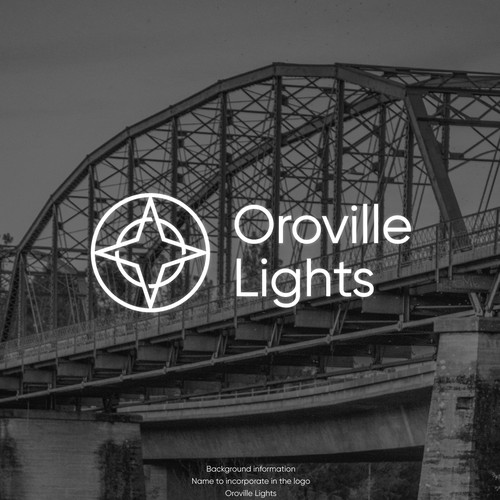 Oroville Lights Logo Design