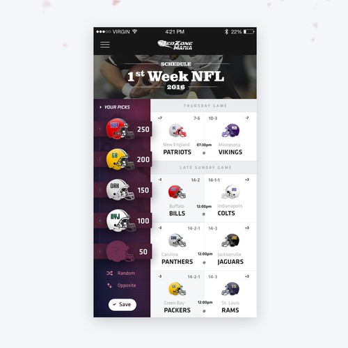 NFL Game App 