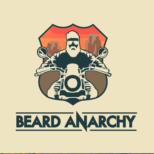 Beard Anarchy Logo design