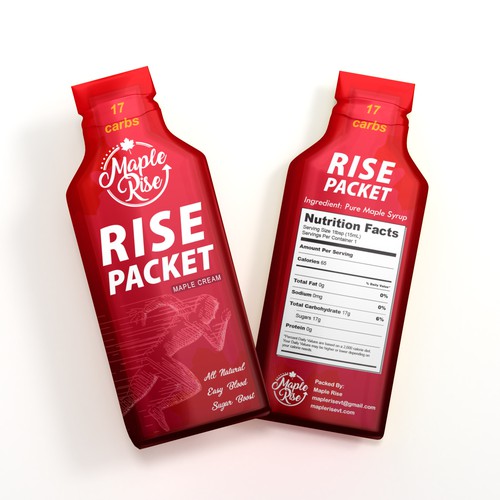 Sachet packaging Label