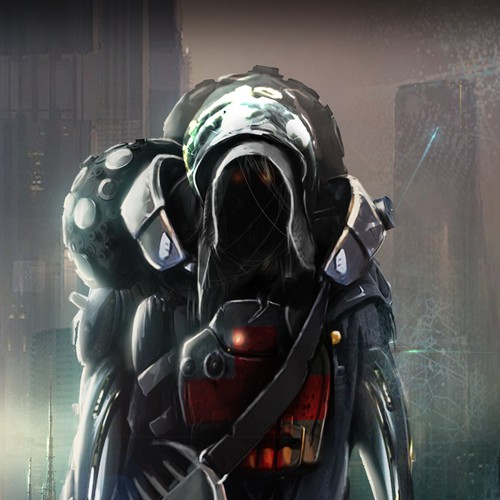 Futuristic Card Illustration Art