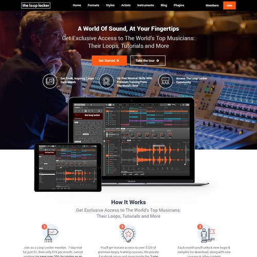 Ecommerce Website Music/Loops Site