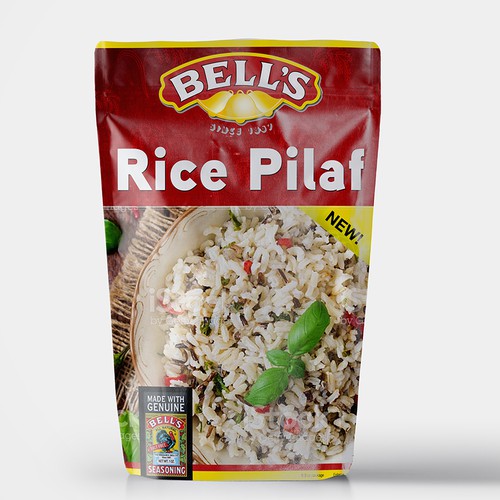 Rice zip pouch packaging design