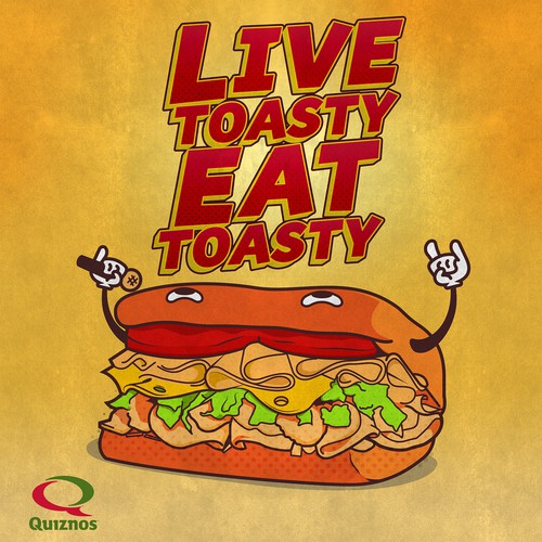 poster design for quiznos