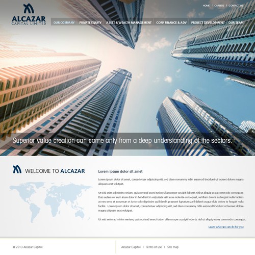 website design for Alcazar Capital Limited 