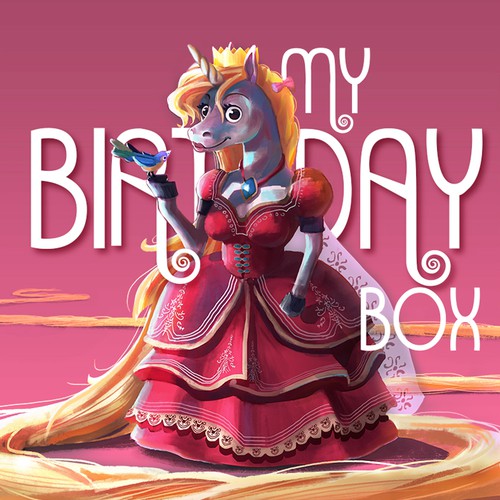 Unicorn birthday box
