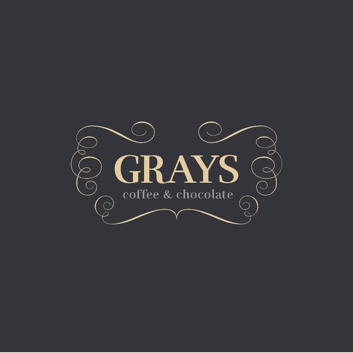 Logo design for luxury coffee and chocolate brand