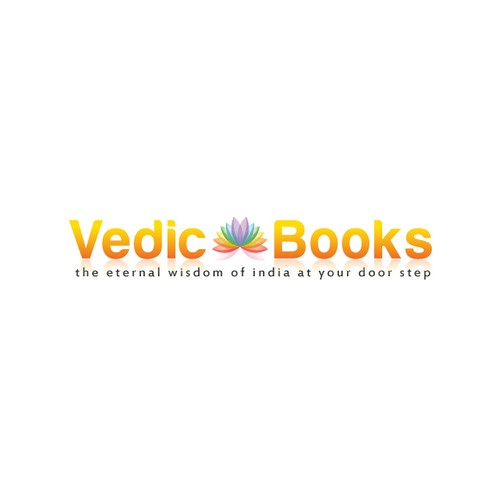 A peaceful logo for spiritual book store