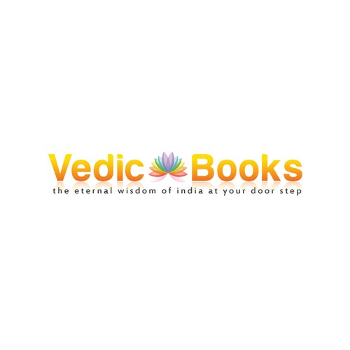 A peaceful logo for spiritual book store