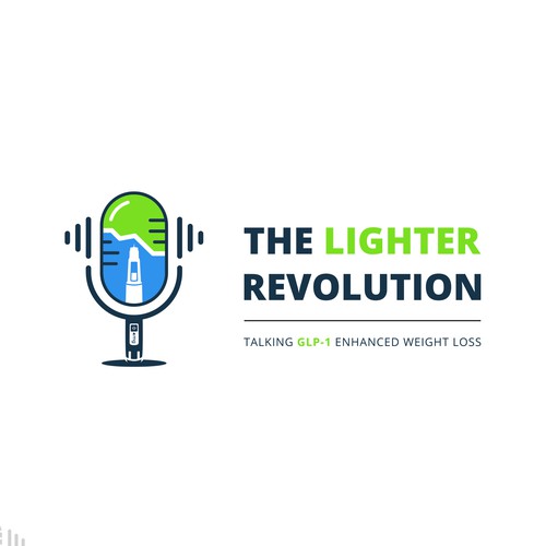 Sleek and Innovative Logo for The Lighter Revolution Podcast