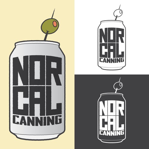 Fun identity for cocktail canning company 