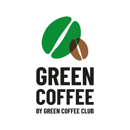 Simple bold logo for Green Coffee Club
