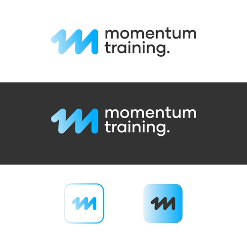 Dynamic Wave 'M' Monogram for Momentum Training & Coaching
