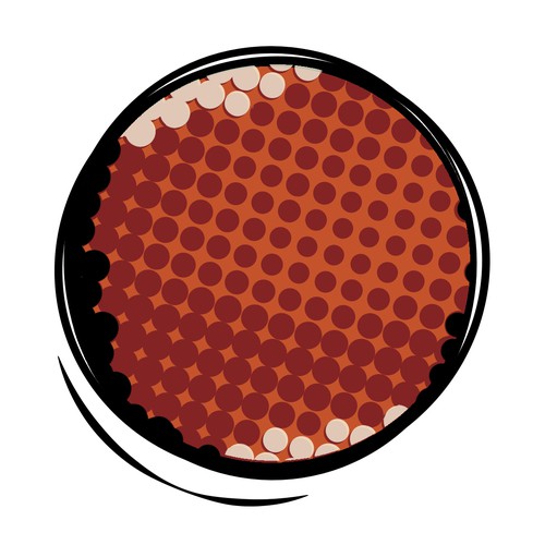 Halftone Mars Logo Design