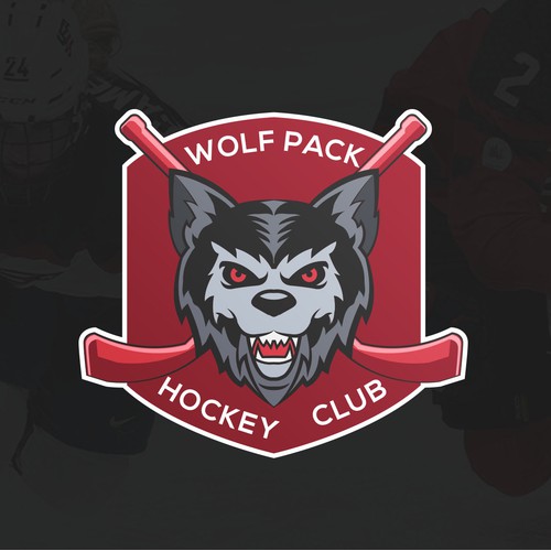 Mascot logo for Wolf Pack