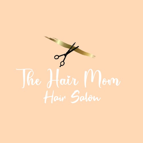 The Hair Mom Hair Salon Logo Concept