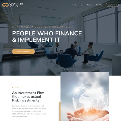 Investment firm website