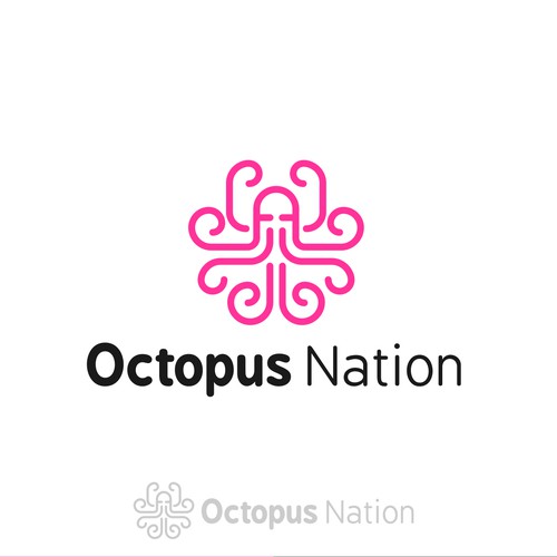 Hip octopus logo for a clothing line.