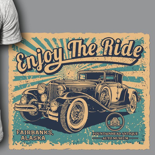 Vintage Design for car museum shirt