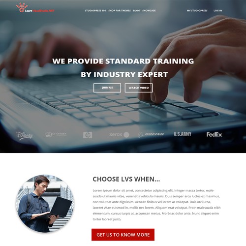 DeveloperUniversity WordPress Homepage