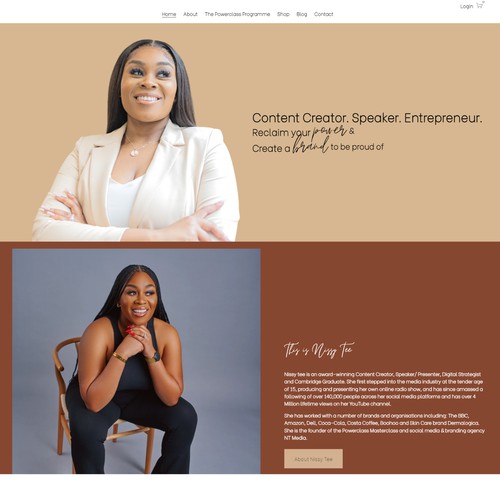 Website - Content Creator, Speaker, Entrepreneur and Influencer