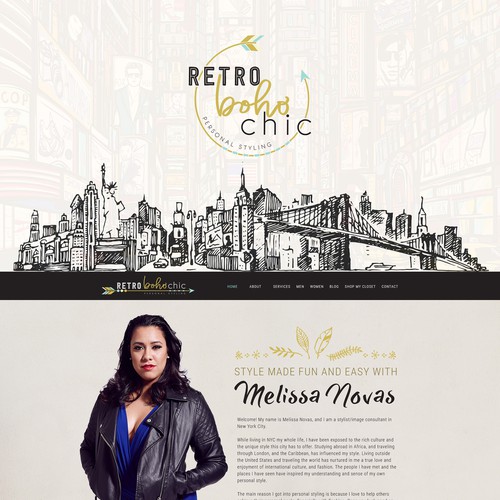 RetroBohoChic Website Design