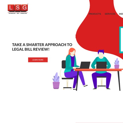 landing page for LSG